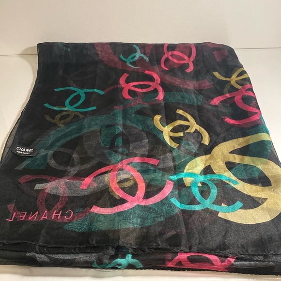 Chanel Silk Scarf - Picture 1 of 5